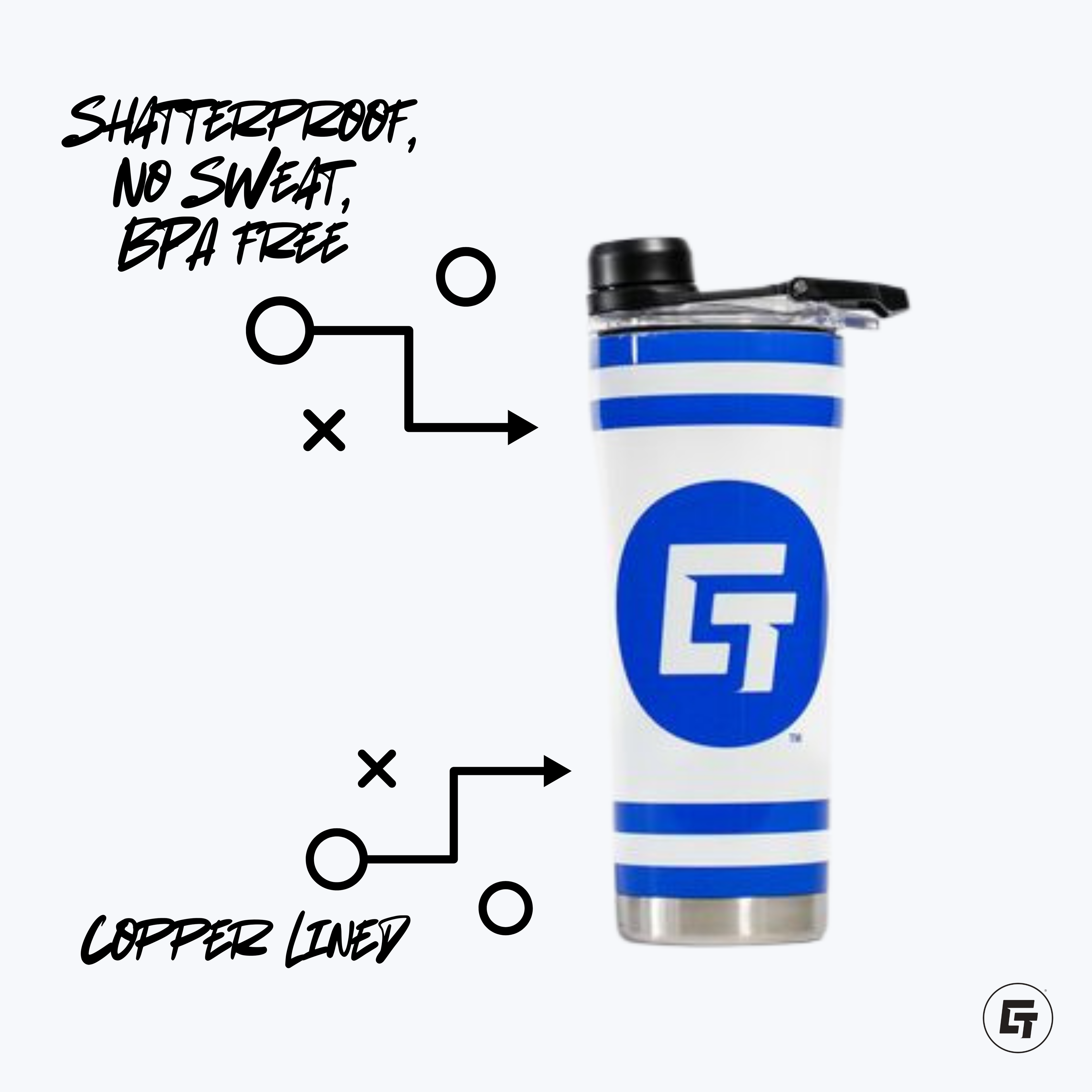 Vegas High Rollers - Black Shaker Bottle