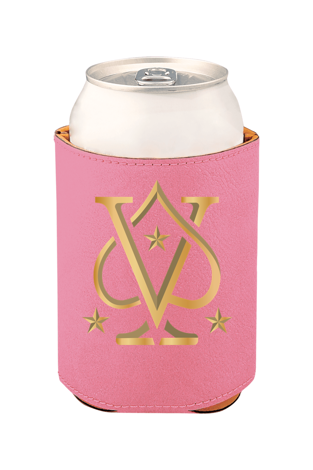 Vegas High Rollers - 3 3/4" Laserable Leatherette Beverage Holder