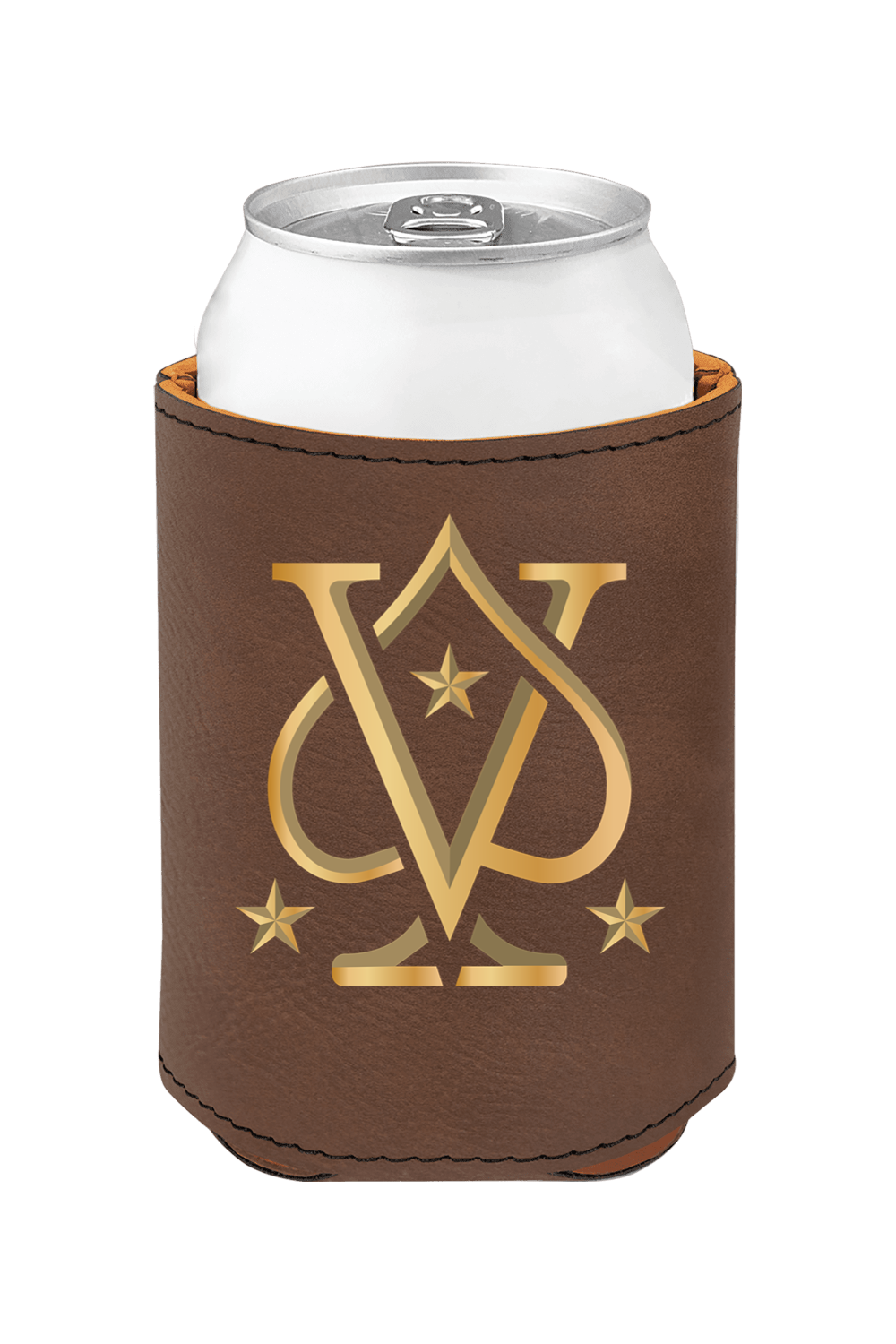 Vegas High Rollers - 3 3/4" Laserable Leatherette Beverage Holder