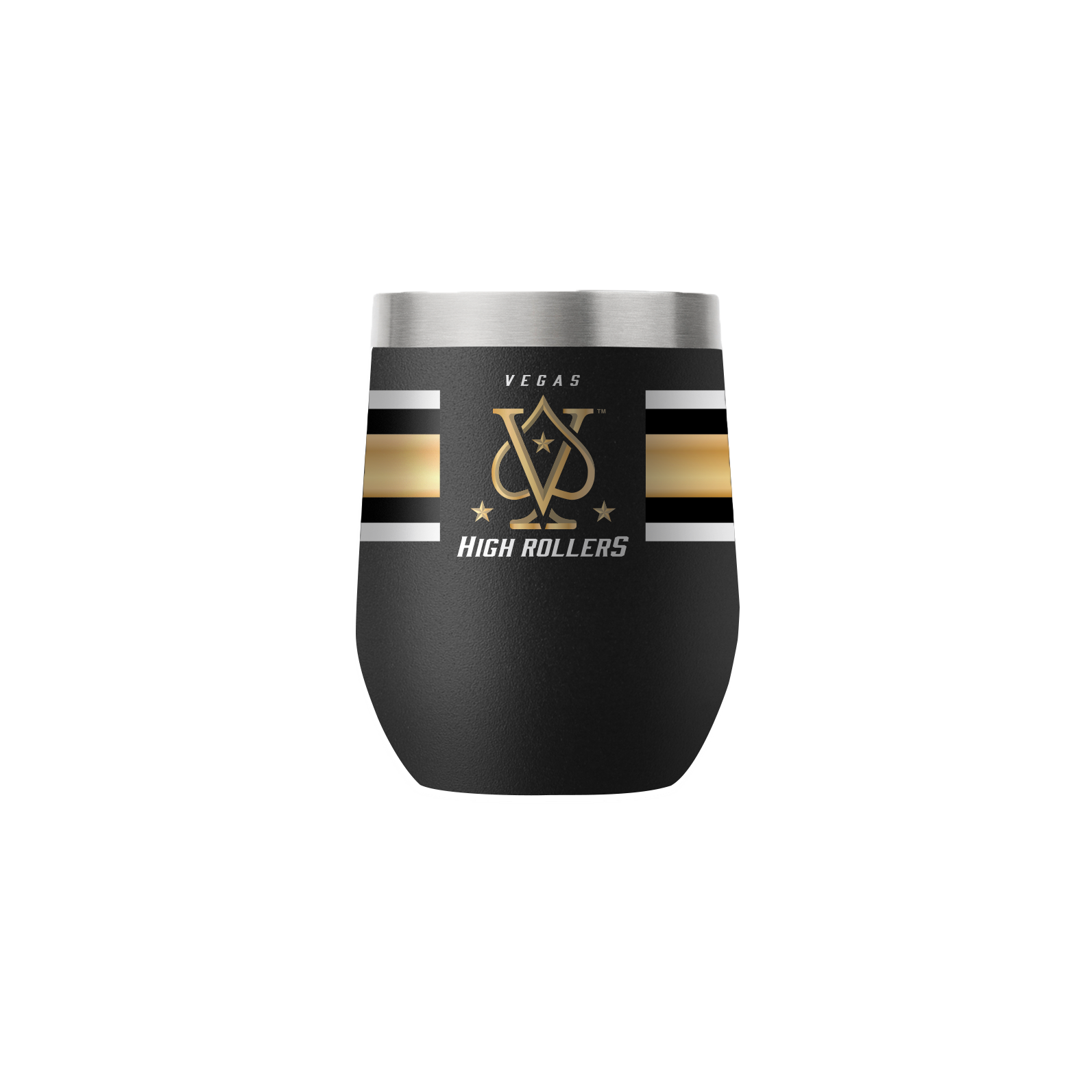 Vegas High Rollers - 12oz Black Stemless Tumbler