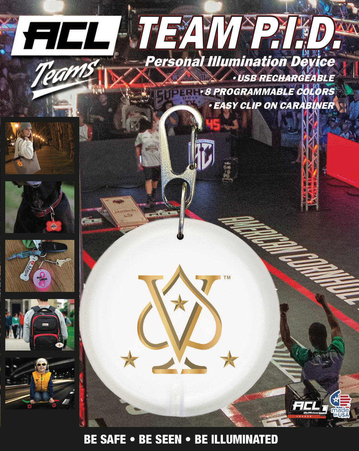 Vegas-High-Rollers - Personal Illumination Device Round Shape (PID)